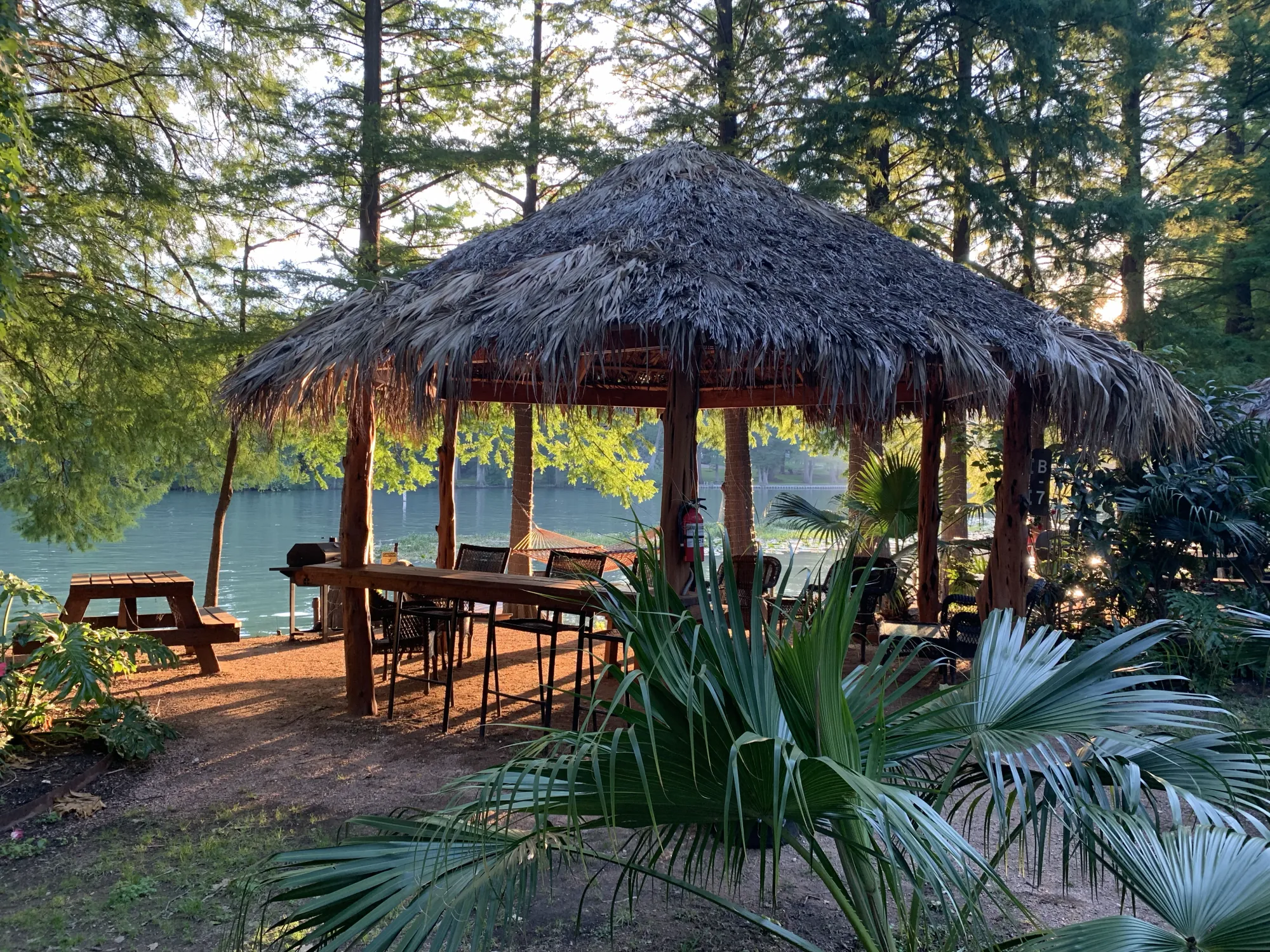 Evening cabana at Son's Island