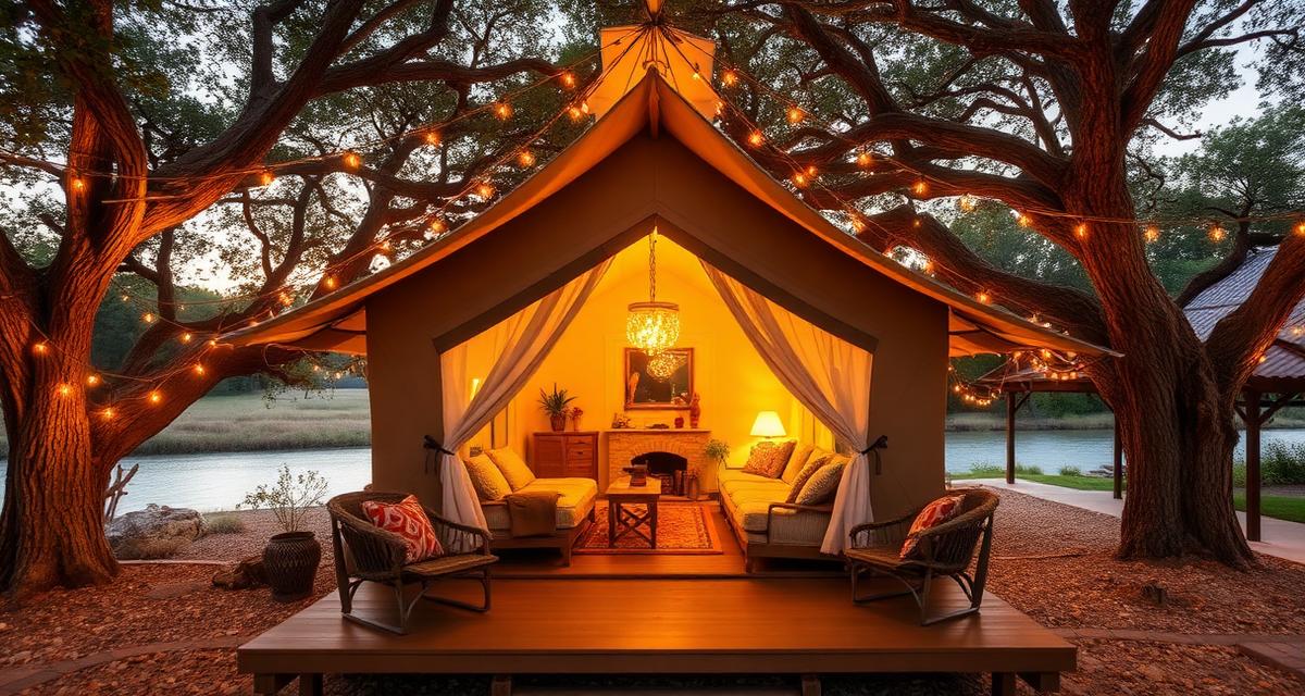 Glamping family getaway near San Antonio
