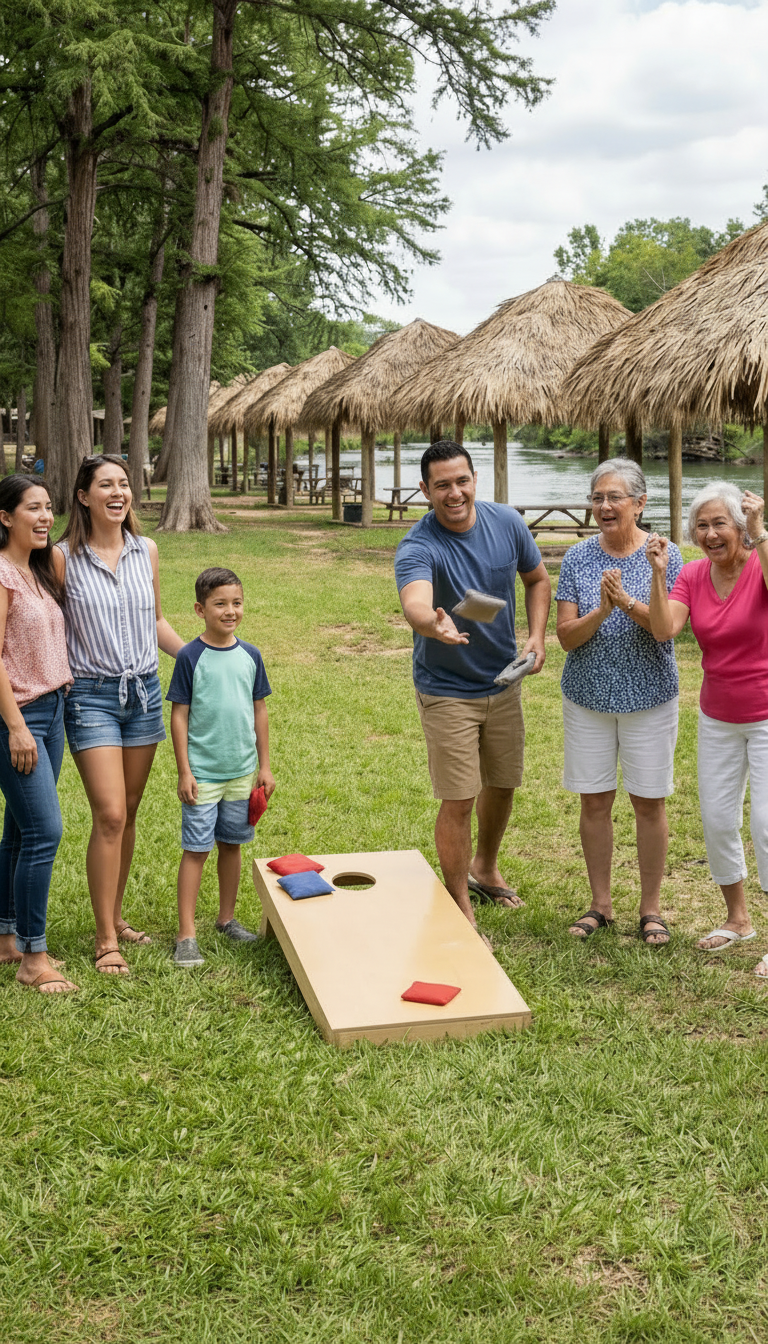 Cornhole at Son's Island — Classic lawn game fun