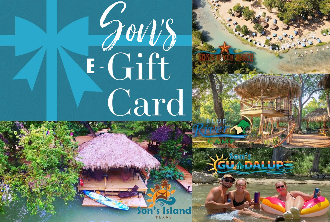Son's E-Gift Card - Valid at all Son's Getaways properties